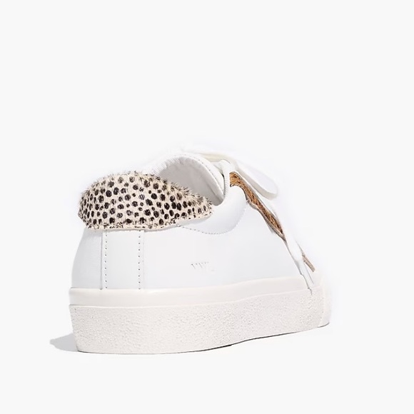 Madewell sidewalk Low-top sneaker in leather & Calf Hair Wave edition - Picture 3 of 14